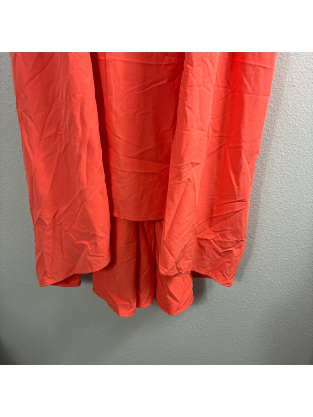 NEW Halara Racerback Tank Dress Coral Red Sz 3X Flowy Midi Resort - Picture 3 of 8